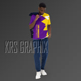 Full Print Shirt To Match Los Angeles Basketball Team - Jagged
