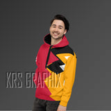 Full Print Hoodie To Match Miami Basketball Team - Jagged