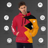Full Print Hoodie To Match Miami Basketball Team - Jagged