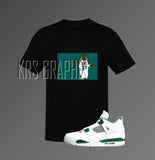 T-Shirt To Match Jordan 4 Oxidized Green - Goat Shrug