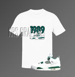 T-Shirt To Match Jordan 4 Oxidized Green - '1989 Jordans'