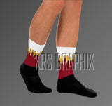 Cardinal Red 3s Socks