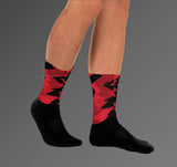 Socks Match Jordan 9 Chile Red / Red Thunder 4 - Chile Red 9s/ Red Thunder 4s Socks