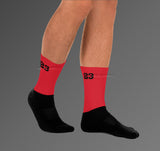 Socks Match Jordan 9 Chile Red / Red Thunder 4 - Chile Red 9s/ Red Thunder 4s Socks 23