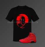 Shirt Match Jordan 9 Chile Red / Red Thunder 4 - Chile Red 9s/ Red Thunder 4s -Shirt