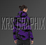 Court Purple 13 All Over Print Hoodie