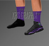 Court Purple 13 Socks
