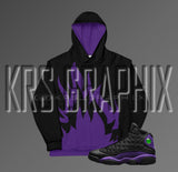Court Purple 13 All Over Print Hoodie
