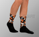 Jordan 3 Desert Elephant Socks - Matching Desert Elephant 3 Socks - Desert Elephant 3 Retro Socks - Breathable Running Socks Gift