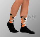 Jordan 3 Retro Desert Elephant  Socks - Matching Desert Elephant 3 Socks - Desert Elephant 3 Retro Socks - Breathable Running Socks Gift