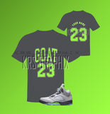 T-Shirt To Match Jordan 5 Green Bean - Goat 23