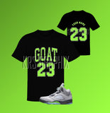 T-Shirt To Match Jordan 5 Green Bean - Goat 23