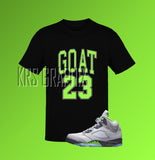 T-Shirt To Match Jordan 5 Green Bean - Goat 23
