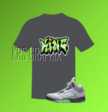 T-Shirt To Match Jordan 5 Green Bean - King Graffiti Style