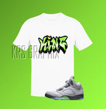 T-Shirt To Match Jordan 5 Green Bean - King Graffiti Style