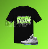 T-Shirt To Match Jordan 5 Green Bean - Fresh Graffiti Style
