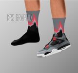 Socks Match Jordan 4 Infrared - Infrared 4s Socks