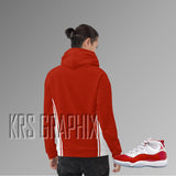 All Over Print Hoodie To Match Jordan Cherry 11s Retro