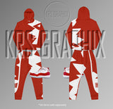 All Over Print Hoodie To Match Jordan Cherry 11s Retro