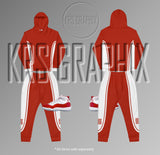 All Over Print Hoodie To Match Jordan Cherry 11s Retro