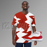 Full Print Shirt To Match Jordan Cherry 11s Retro