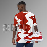 Full Print Shirt To Match Jordan Cherry 11s Retro