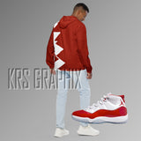 Windbreaker Hoodie To Match Jordan Cherry 11s Retro