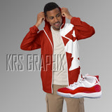 Windbreaker Hoodie To Match Jordan Cherry 11s Retro