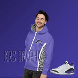 Dark Iris 3 Hoodie To Match Jordan Dark Iris 3 Retro | Dark Iris 3 Hoodie | Jordan 3 Hoodie