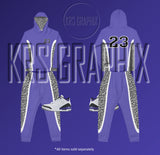 Dark Iris 3 Hoodie To Match Jordan Dark Iris 3 Retro | Dark Iris 3 Hoodie | Jordan 3 Hoodie