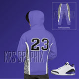 Dark Iris 3 Hoodie To Match Jordan Dark Iris 3 Retro | Dark Iris 3 Hoodie | Jordan 3 Hoodie