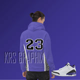 Dark Iris 3 Hoodie To Match Jordan Dark Iris 3 Retro | Dark Iris 3 Hoodie | Jordan 3 Hoodie
