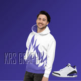 Dark Iris 3 Hoodie To Match Jordan Dark Iris 3 Retro | Dark Iris 3 Hoodie | Jordan 3 Hoodie