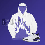 Dark Iris 3 Hoodie To Match Jordan Dark Iris 3 Retro | Dark Iris 3 Hoodie | Jordan 3 Hoodie