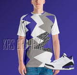 Full Print Dark Iris 3 Shirt To Match Jordan Dark Iris 3 Retro | Dark Iris 3 Shirt | Jordan 3 Shirt