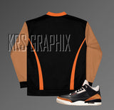 Bomber Jacket to Match  Jordan 3 Desert Elephant - Desert Elephant 3 Retro Bomber Jacket - Desert Elephant 3 Retro - Sneaker Match Gift