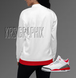 Bomber To Match Jordan Fire Red 3s Retro