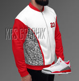 Bomber To Match Jordan Fire Red 3s Retro