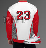 Bomber To Match Jordan Fire Red 3s Retro