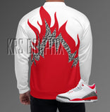 Bomber To Match Jordan Fire Red 3s Retro