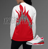 Bomber To Match Jordan Fire Red 3s Retro