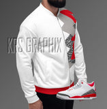 Bomber To Match Jordan Fire Red 3s Retro