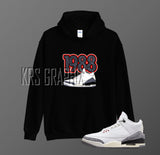 Hoodie To Match Jordan 3 Reimagined - '1988 Jordans'