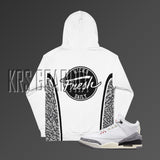 Hoodie To Match Jordan 3 Reimagined - Colorful Jagged Insert