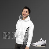 Hoodie To Match Jordan 3 Reimagined - Colorful Jagged Insert