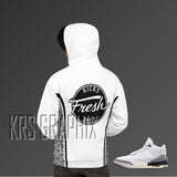 Hoodie To Match Jordan 3 Reimagined - Colorful Jagged Insert