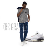 Full Print Shirt To Match Jordan 3 Reimagined - Elephant Print