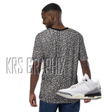 Full Print Shirt To Match Jordan 3 Reimagined - Elephant Print