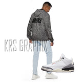 Zip Hoodie To Match Jordan 3 Reimagined - Elephant Print
