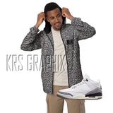 Zip Hoodie To Match Jordan 3 Reimagined - Elephant Print